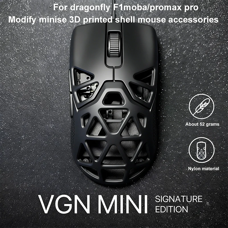 Upgrade Viper Mini SE 3D Printed Case Modification VGN F1 MOBA/Pro Max/Pro Series Wireless Mouse Repair Replacement accessories