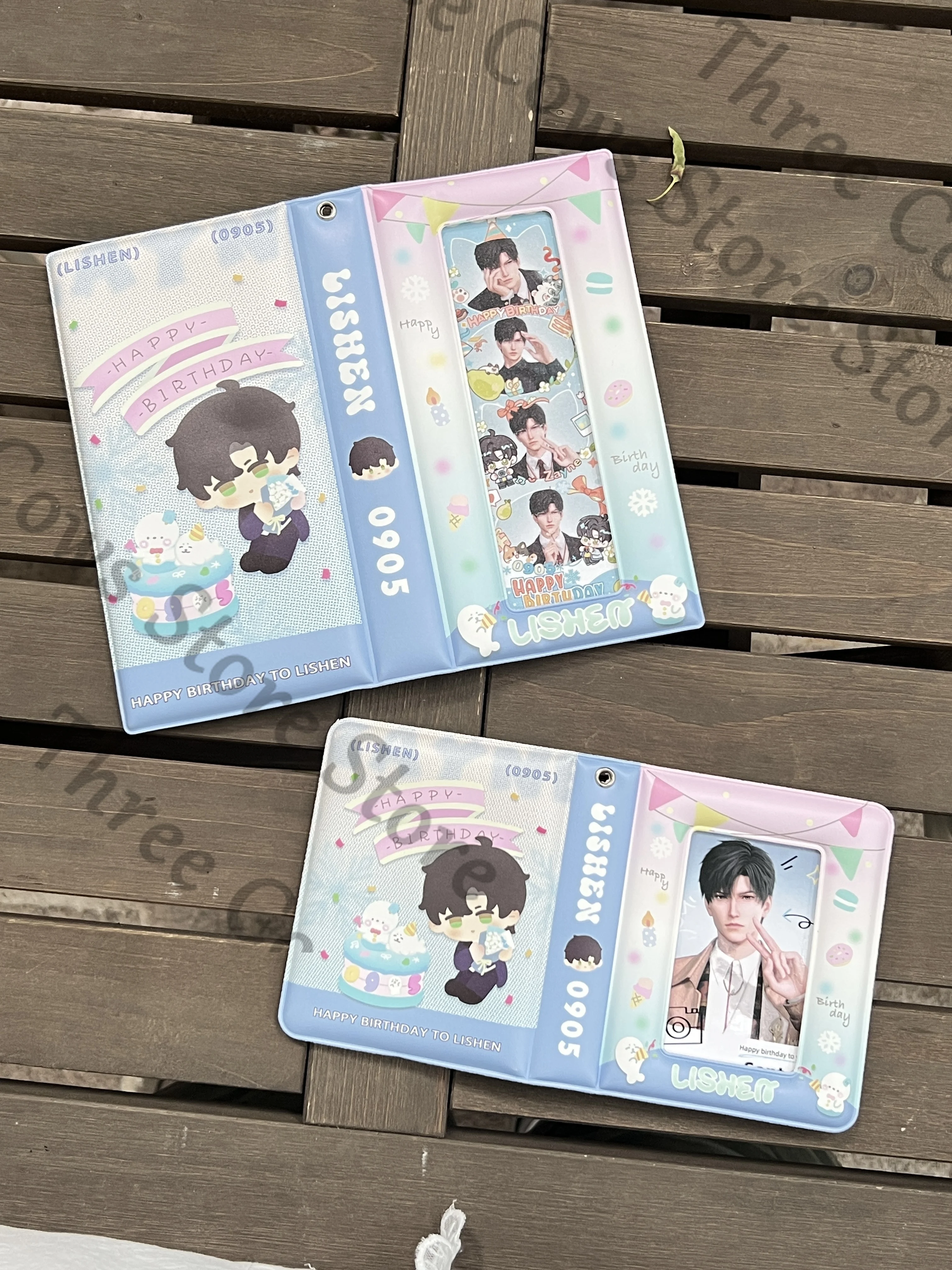 Anime Love and Deepspace Zayne Cosplay Card Book Photo Album Passport Holder Cartoon Storage Bag Cards Binder Holders Passports view 6