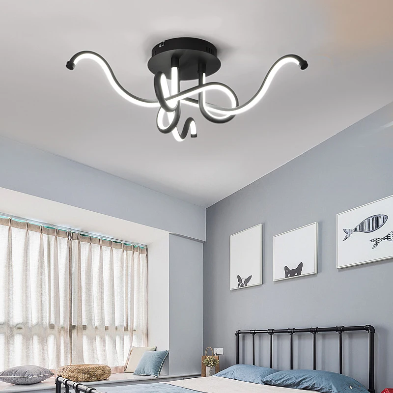 Modern LED Ceiling Lamp Nordic Room Lighting Simple Creative Bedroom Living Room Lamps Lamparas De Techo Colgante Moderna