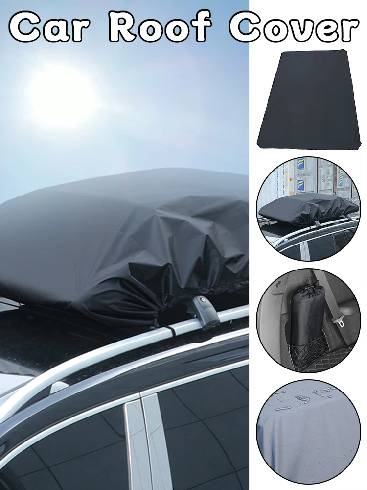 Housse imperméable pour porte-bagages de toit de voiture, tissu Oxford 210D 170/190/230/270x145cm, SUV tout-terrain, bagages de toit d'automobile, sac de chargement, housse de pluie