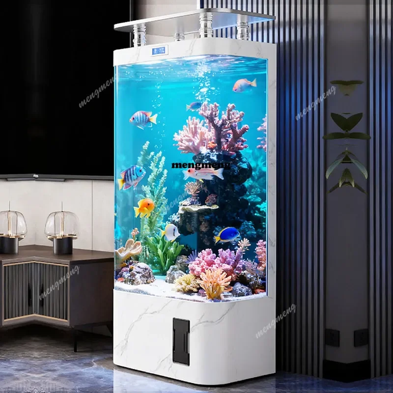 A5203 Smart goldfish tank household medium-sized vertical filter integrated ecological glass no-change aquarium box