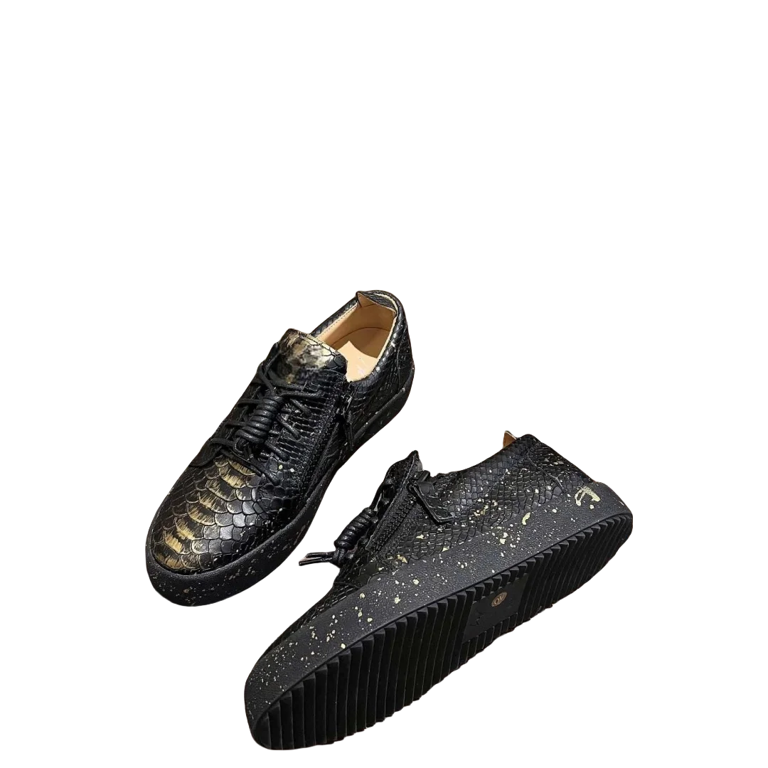 موضة جديدة أحذية رياضية كاجوال للرجال العلامة التجارية مصمم النساء أحذية التنس الفاخرة الجلد الحقيقي GZ المتسكعون أحذية رياضية 35-48 G0405 #6