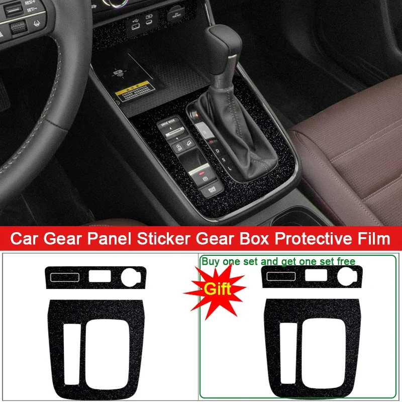 

Car Interior Sticker For Honda CRV CR-V 2023 2024 Car Gear Panel Sticker Gear Box Protective Film Carbon Fiber Black Accessories