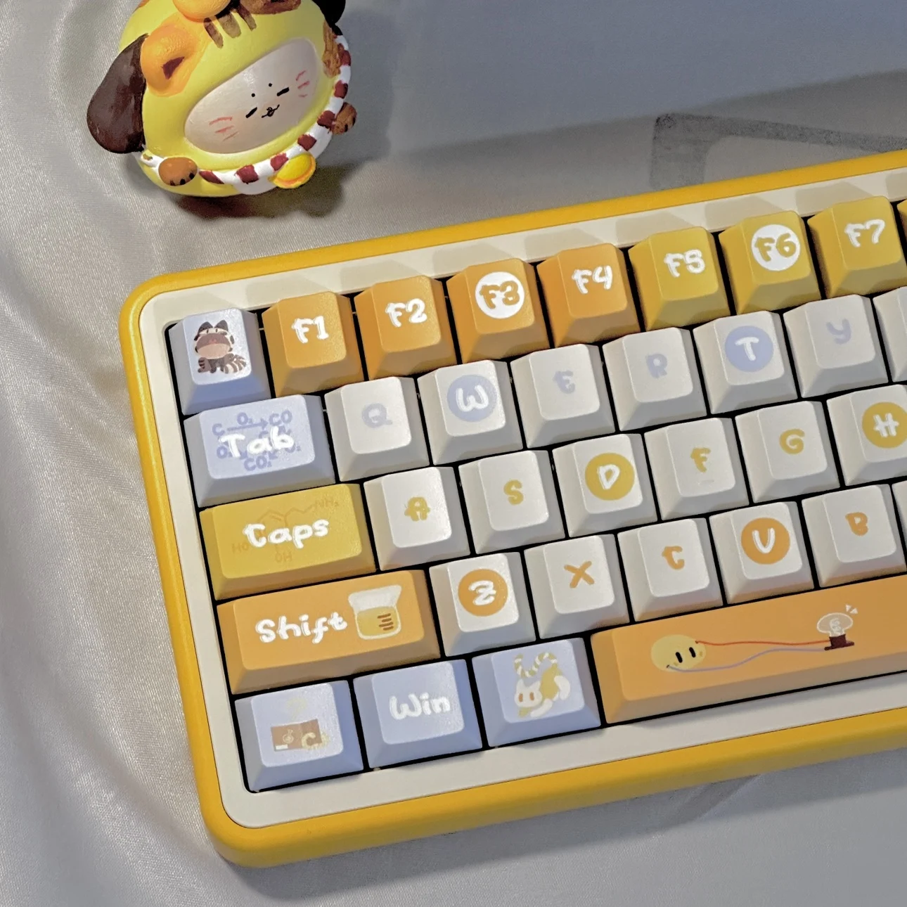 

Original High Ow Lab Yellow Keycaps Customized Keyboard Cute Keycaps