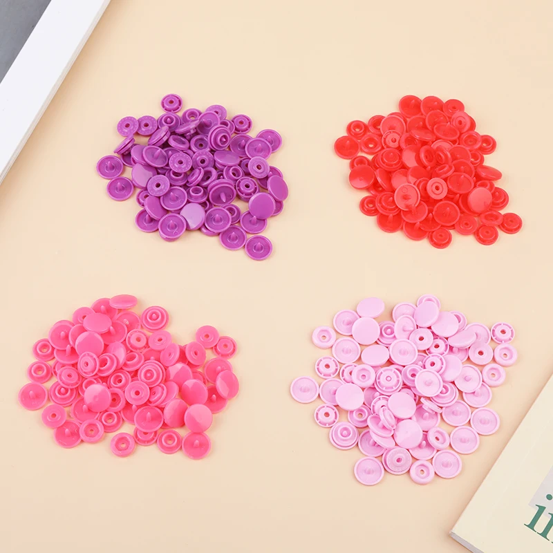 20 Sets For Baby Clothes Clips Quilt Button Round Plastic Snaps Button Dark Buckle Button Fasteners Garment Accessories