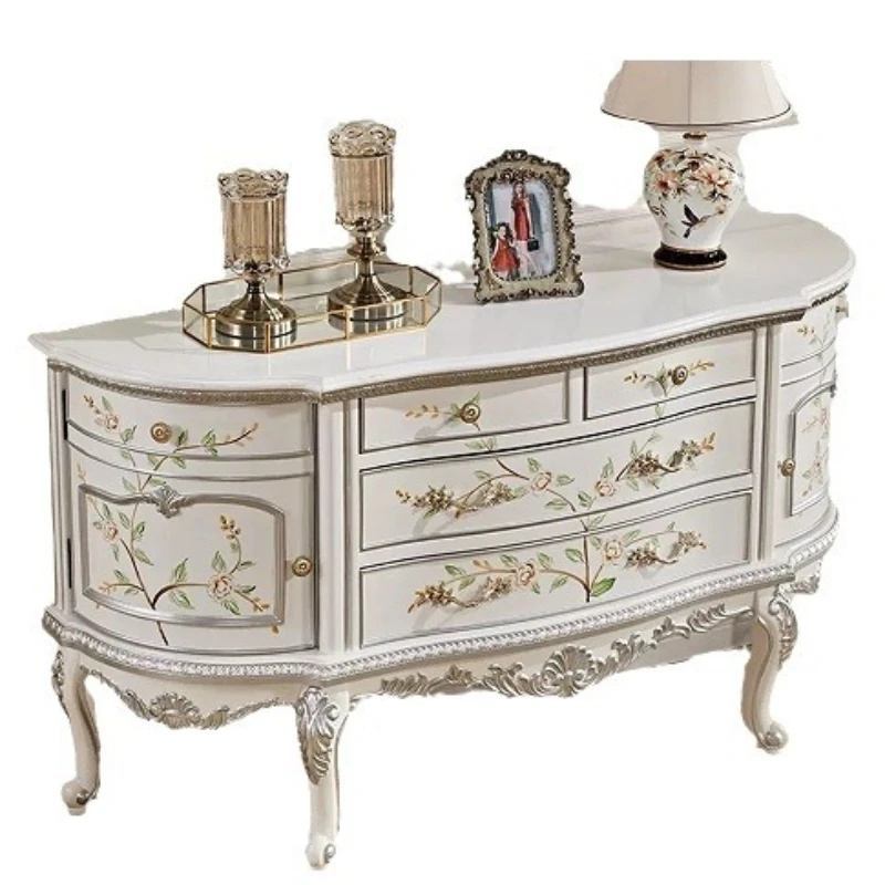 Light luxury modern home entrance cabinet, living room aisle end view table, balcony cabinet