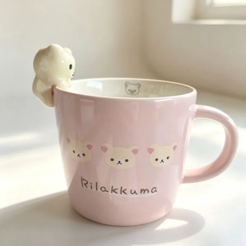 Image of Neue limitierte Auflage Rilakkuma Keramikbecher-Puppe Bären-Kaffeetasse als Geschenk für Freunde.