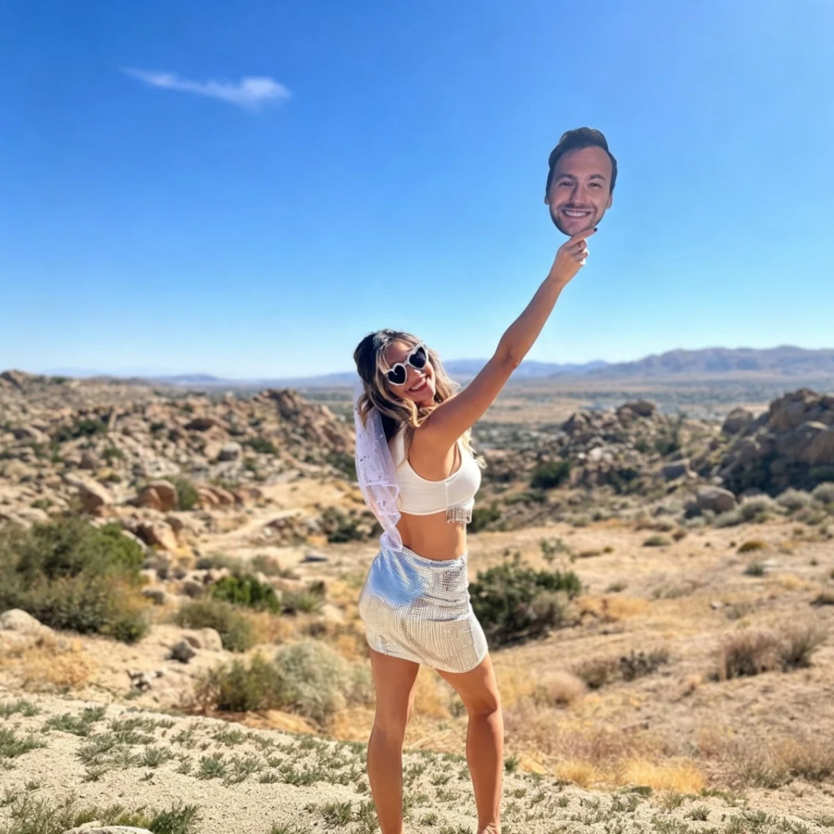 Customizable Large Handheld Portrait Fan. Stylish and Decorative, It Also Makes the Perfect Prop for Photos.
