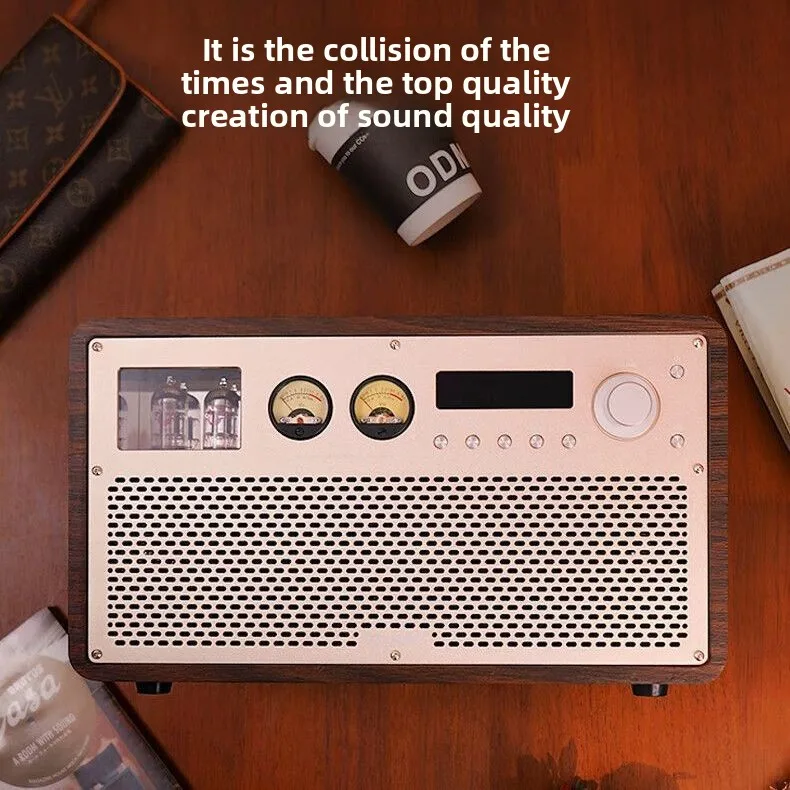Audiophile HiFi bile stereo, retro wireless desktop, Bluetooth speaker all-in-one machine