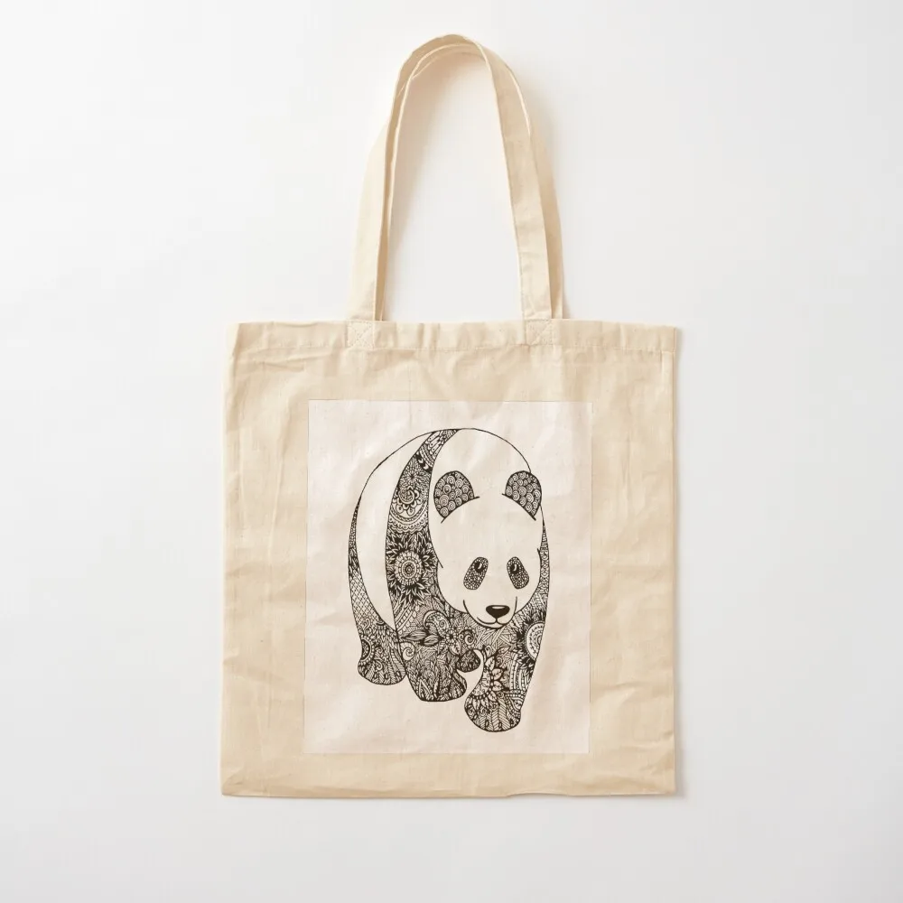 Panda Mandala Tote Bag Large bags for women custom tote bag bag luxury women