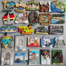 Andorra Manchester Groatia Austria Switzerland Jamaica Poland Miami Boston Boavista Fridge magnets Refrigerator Sticker