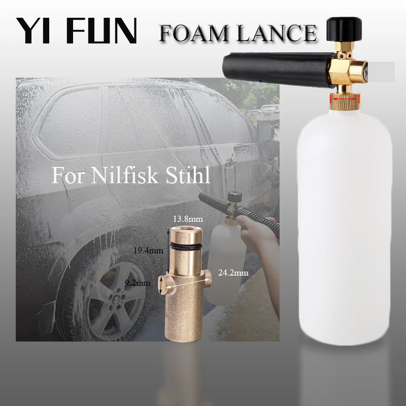 

High Pressure Soap Foam Snow Lance Foam Nozzle Generator Nilfisk Stihl HUSQVARNA Gerni Greenworks Pressure Washer