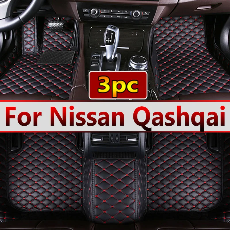 Custom Car Floor Mats For Nissan Qashqai 2008 2009 2010 2011 2012 2013 2014 2015 Foot Pads Carpet Cover Interior Accessories