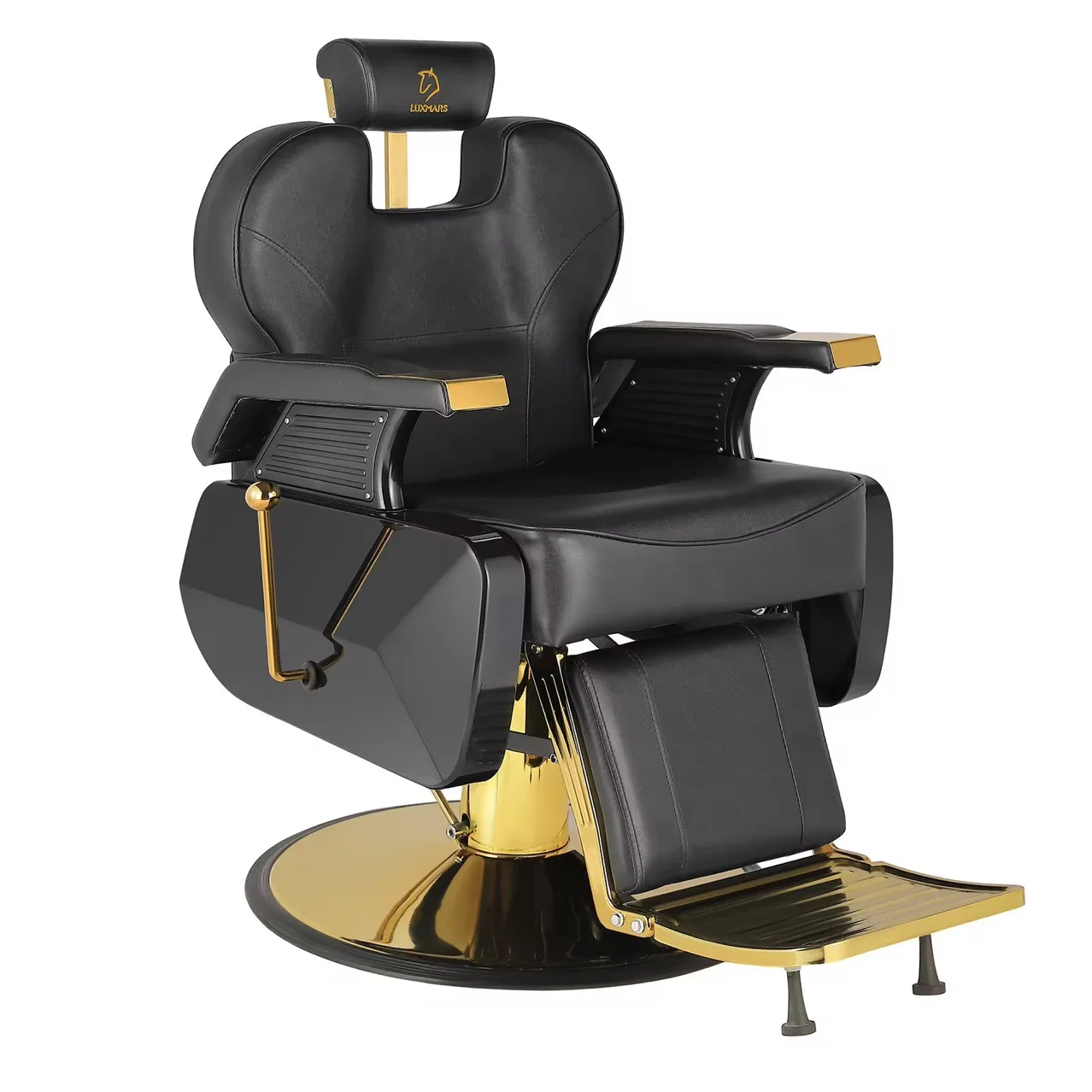 Yjq hairdressing chair hydraulic large pump haircut chair thickened chassis can be rotated and reclined haircut chair
