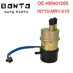 BONTO Motorcycle 12V Fuel Pump For Honda CBR600F XRV750 VT600C Shadow VT750 VFR750F OEM:490401055 16710-MR1-015