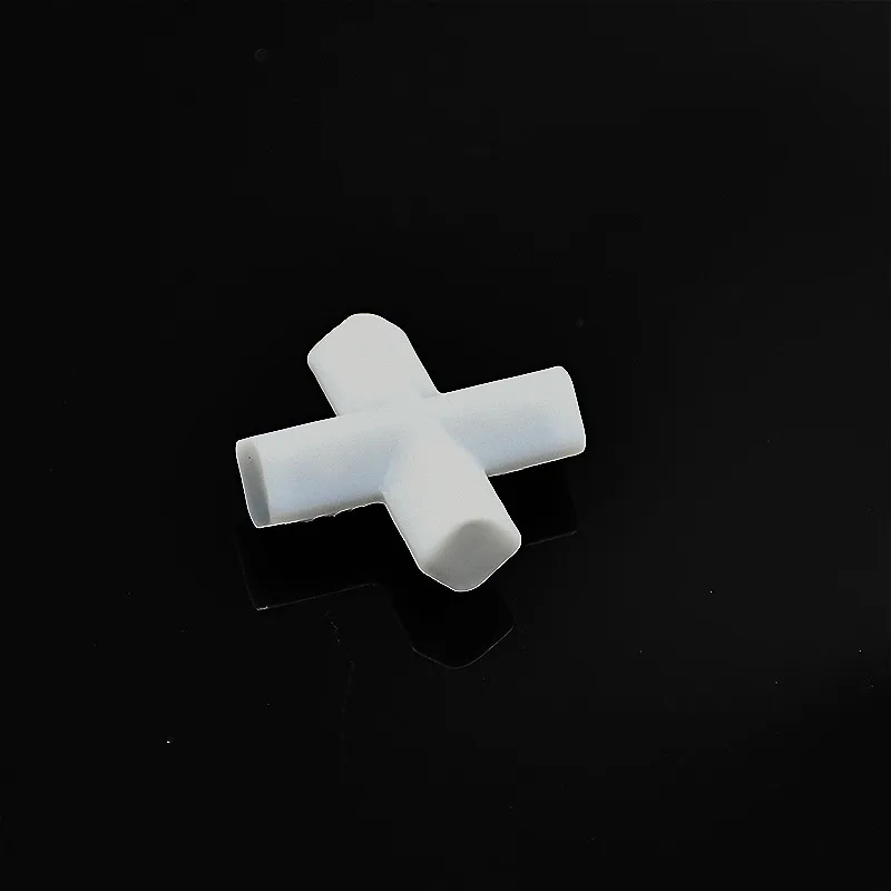 PTFE Magnetic Stirrer Bar Stir Mixer PTFE Cross Shape Stirring Bars 10 20 25 30 mm White Spin Bars 1 pc