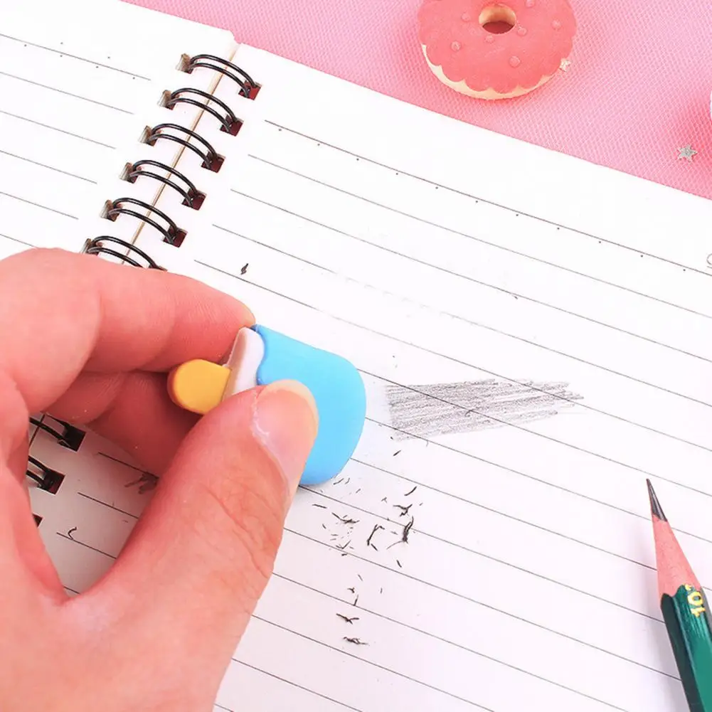 Doughnut Erasers Soft Erasers Cute Food Shape Cartoon Erasers Lollipop Ice Cream Doughnut Safe Kids Toy for Entertainment