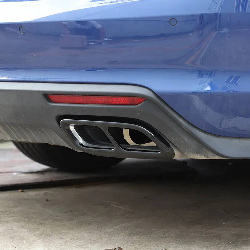 For Cadillac XT4 XT5 XT6 CT4 CT5 2016-2023 Stainless Steel Silver Car Exhaust Pipe Muffler Cover Trim Stickers Car Accessories