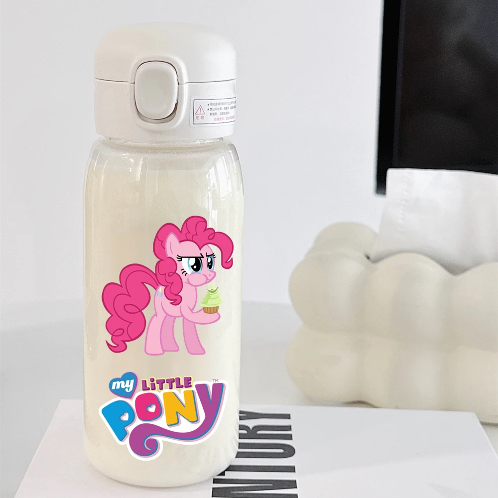 My Little Pony Saman Su Şişesi Büyük Kapasiteli Plastik Su Bardağı Taşınabilir Açık Spor Çocuk İçecek İçme Suyu Şişesi