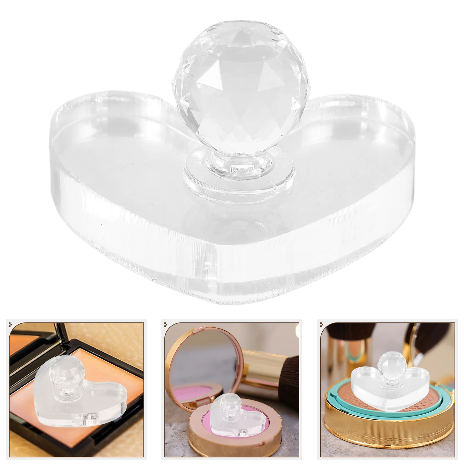 

Heart Shaped Mold Tool for Blush Eyeshadow Highlighter Contour DIY Stamps Makeup Accessories Face Stamping Mold Kit