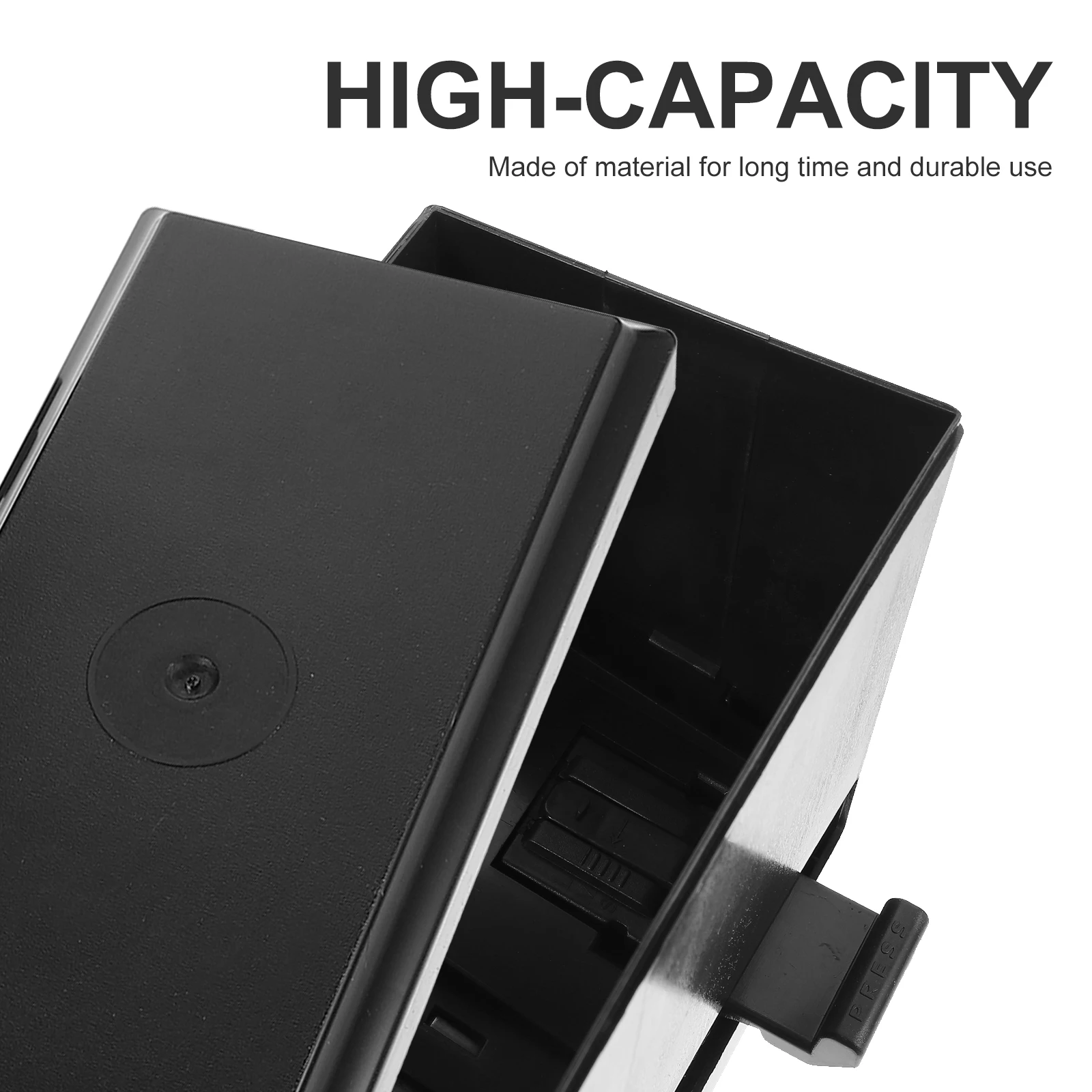 

Press Straw Box Dispenser Push Type Automatic Simple Design for Restaurant Coffee Shop Use Easy Operation Clean Tidy