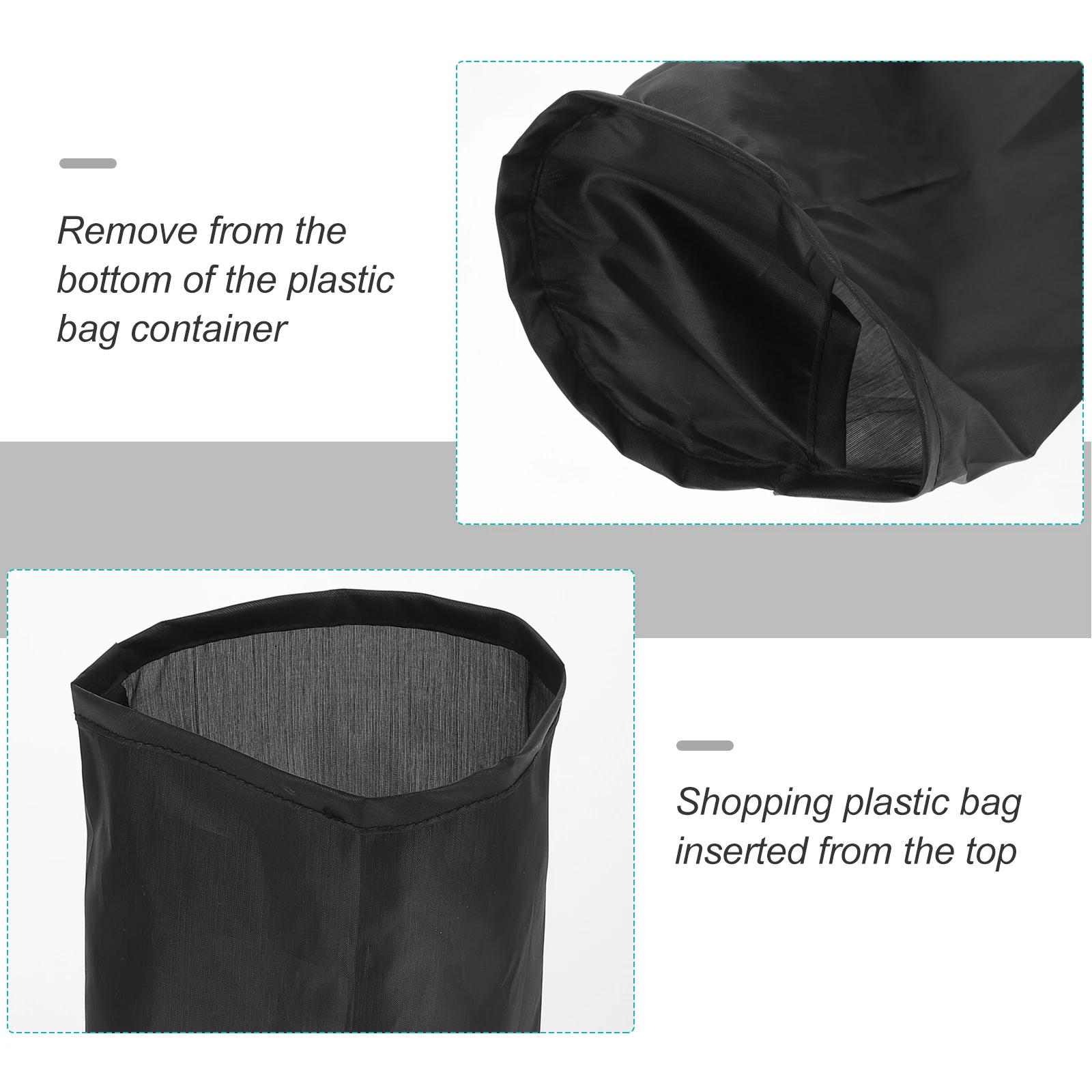 

Plastic Grocery Bag Holder Polyester Hanging Storage Dispenser for Kitchen Bathroom Garbage Organizer Storage Solution