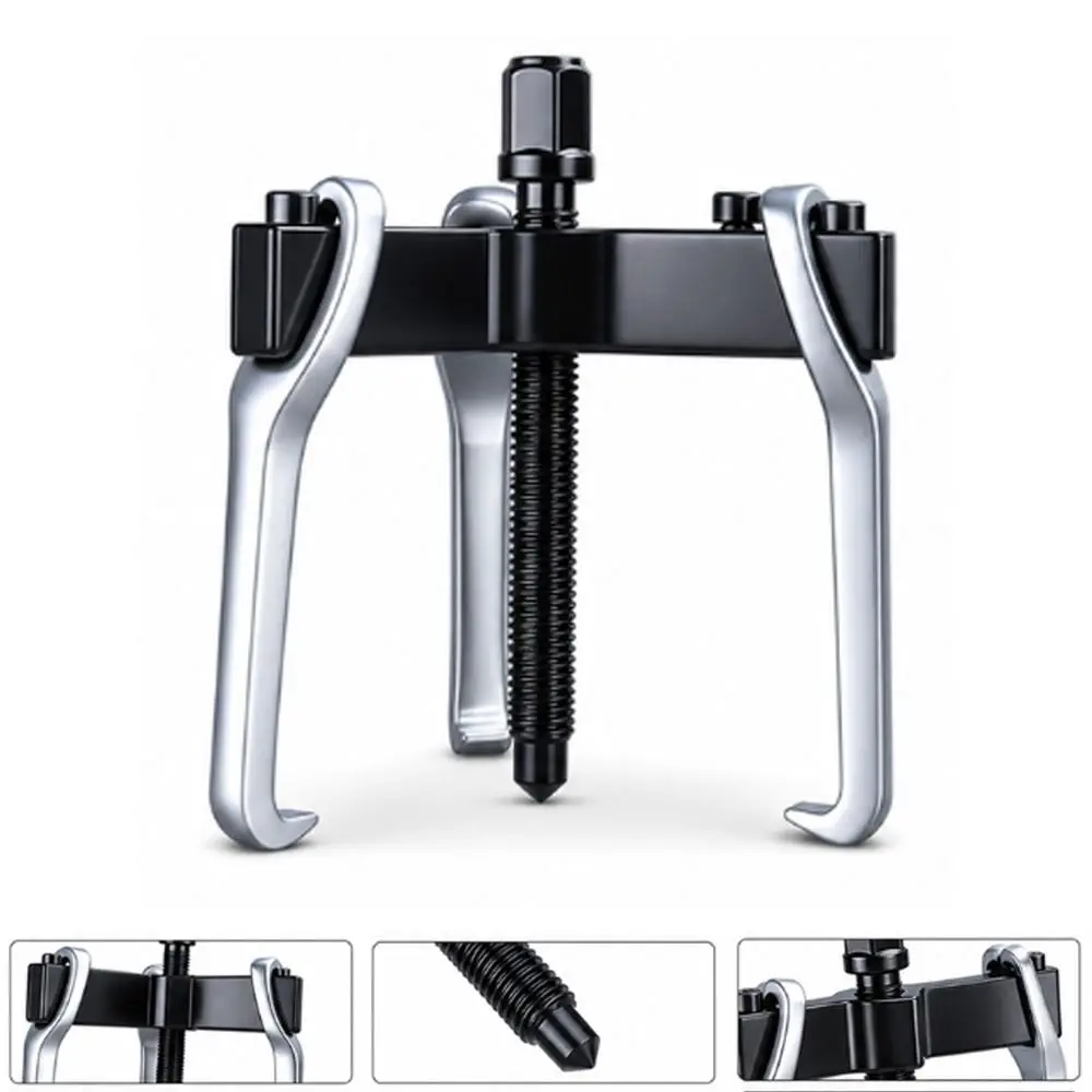 4/6/8//in Claw Bearing Puller Rotating Ejector Pin Thickened Beam Bearing Puller Tool Chrome Vanadium Steel Pulley Puller