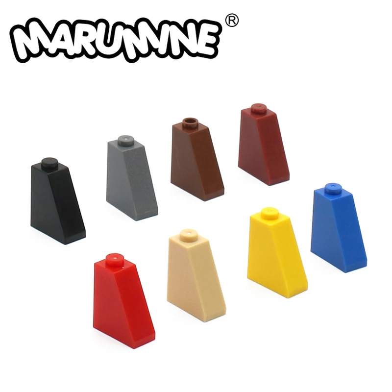 

MARUMINE 65 2x1x2 Slope Roof Bricks 100PCS MOC City Building Blocks Accessories Compatible with 60481 Assembles Particles