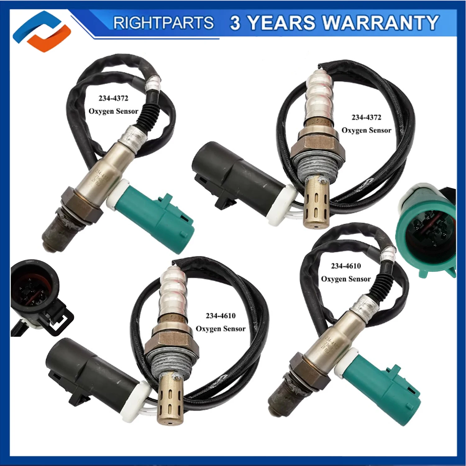 Upstream Downstream Oxygen O2 Sensor 234-4372 234-4610 For 2007 2008 2009 Lincoln MKX MKZ Mazda CX-9 Ford Edge Front Rear Lambda