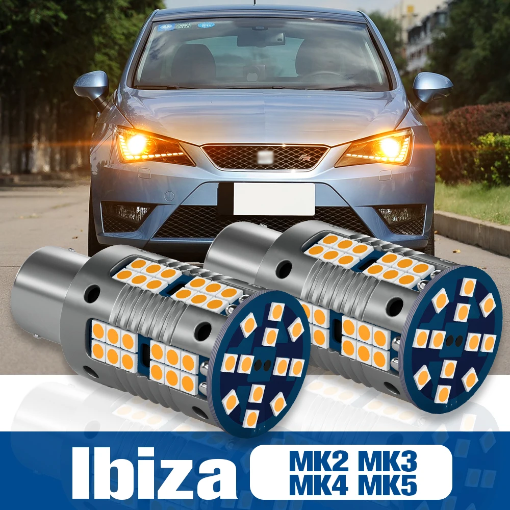 

2pcs LED Turn Signal Light Blub Lamp Accessories Canbus For Seat Ibiza MK2 6K MK3 6L MK4 6J 6K MK5 1993-2020 2015 2016 2017 2018