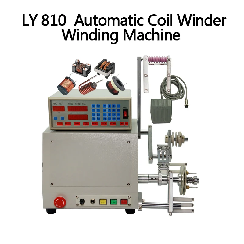 

LY 810 High precision New Computer C Automatic Coil Winder Winding Machine for 0.03-1.2mm wire 220V/110V 400W