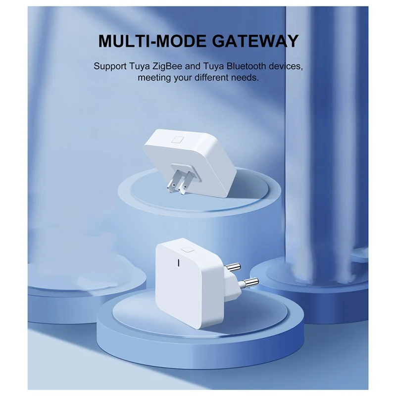 A61Z Deals Gateway Hub Plug-In Type Zigbee/Bluetooth Multi-Mode Gateway Bridge For Smart Home Automation Work With Alexa US Plug