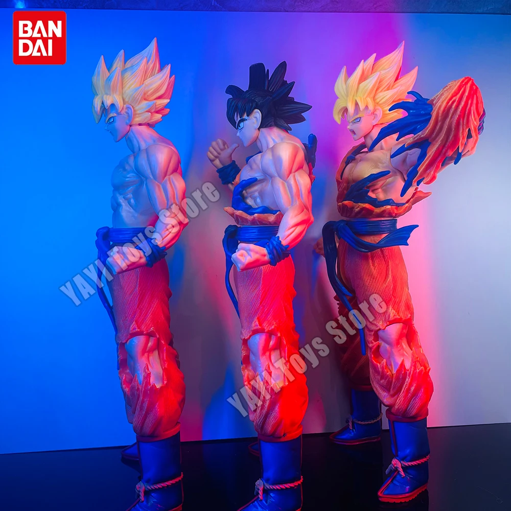 Heißer 35 cm Dragon Ball Z Son Goku Amin Figur GK Super Saiyajin Son Goku Action Figure PVC Vegeta Sammlung Statue modell Spielzeug