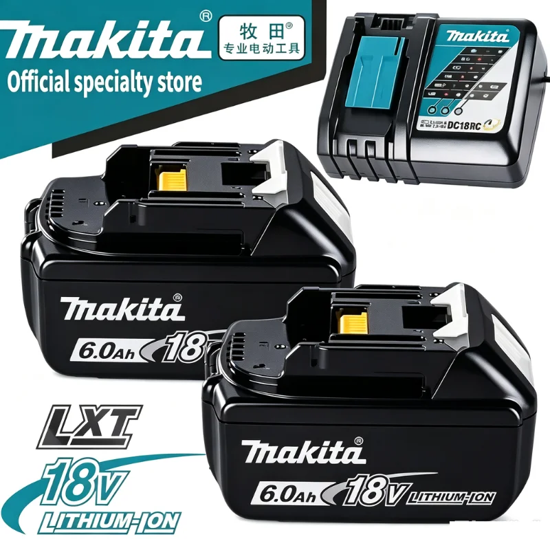 Batería original Makita BL1860 de 6Ah para herramientas eléctricas, repuesto de iones de litio LXT BL1850 BL1840 para atornillador de 18V con BMS