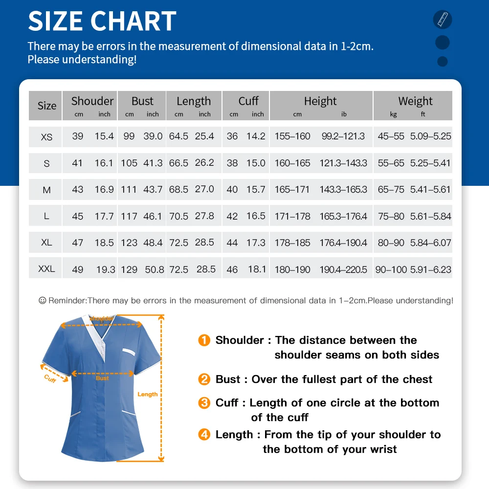 New Medical Surgical Clothes Doctor Uniforms Beauty Salon Pharmacy Workwear Hospital Scrubs Top Dentistry Overalls Nurse Uniform