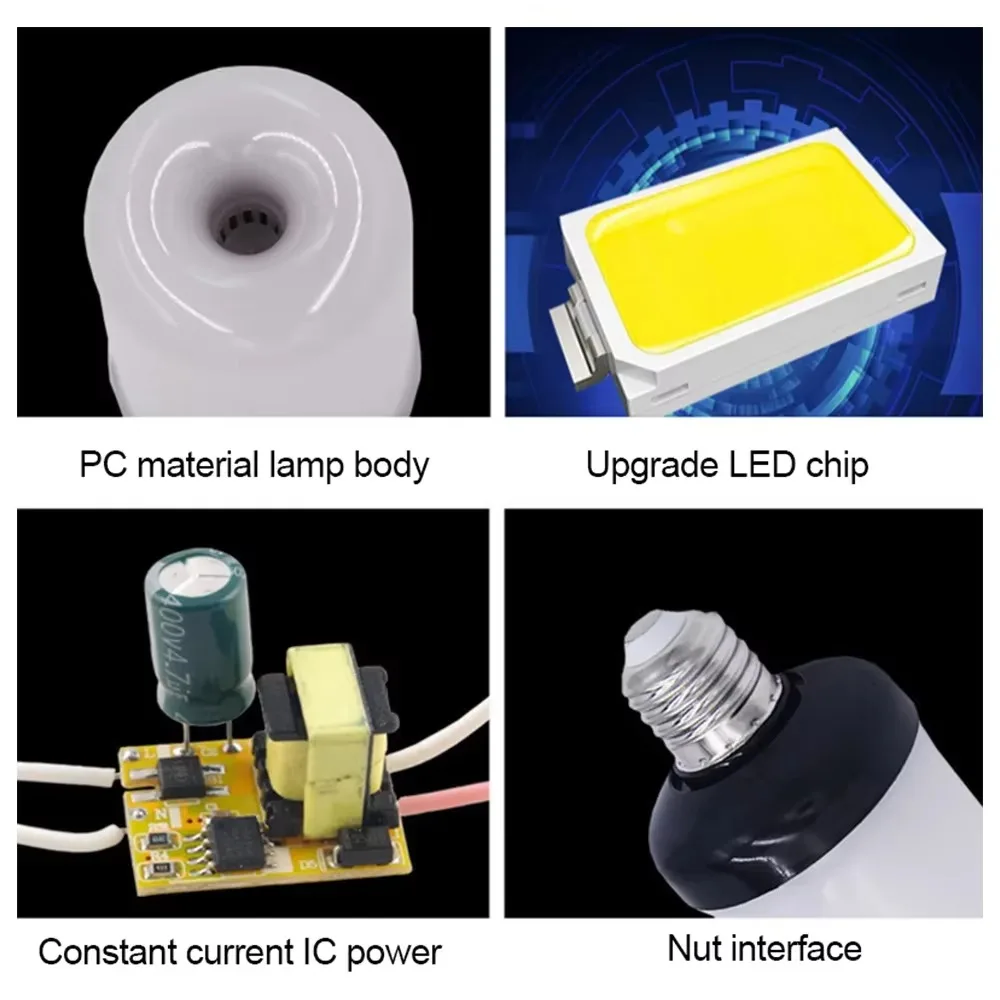 E27 E14 LED Bulb, Flame Flickering Gravity Sensing Warm 3 Modes for Chandelier Pendant Wall Lamp Living Room Bedroom Decor