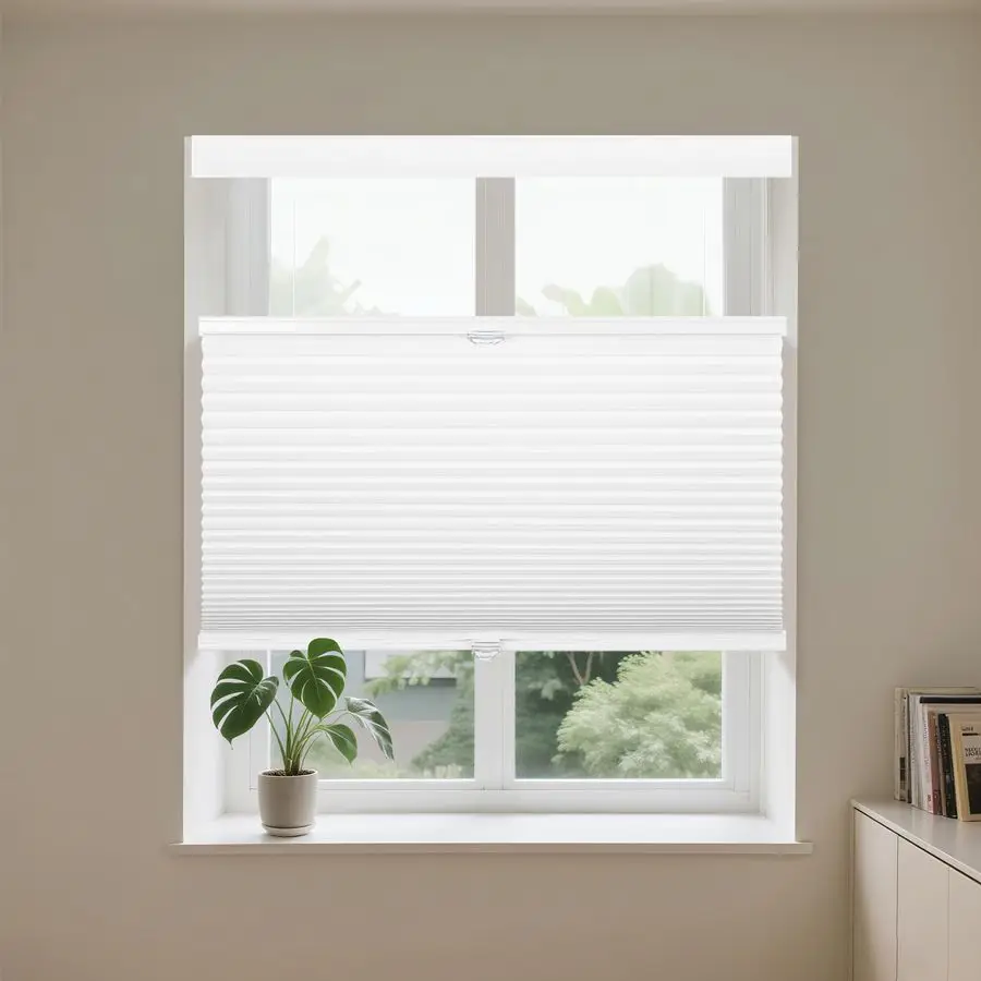 

Top Down Bottom Up Cellular Shades,Blackout Blinds Noise Reduction,Cordless Cellular Shades Room Darkening Honeycomb Blinds,Blac