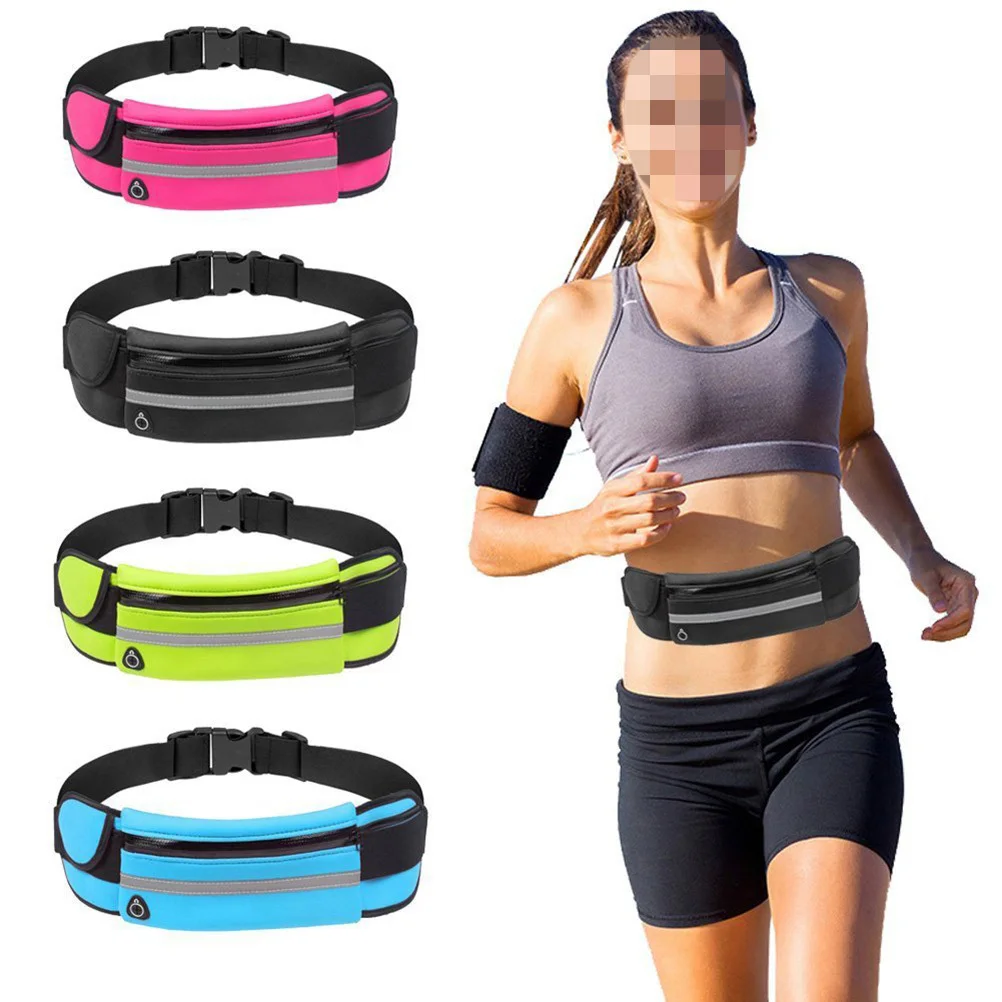 

Waterproof Cell Phone Waist Bag Black Outdoor Sports Fanny Pack Anti-Theft Pouch Running Walking Hiking Climbing Camping