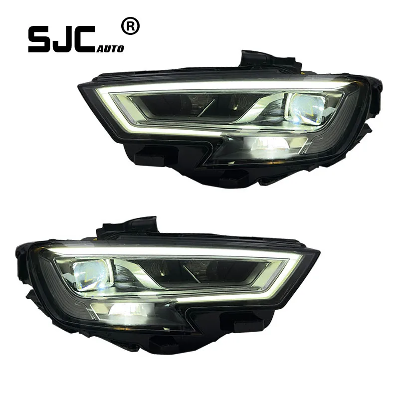 

For 17-20 Audi A3 Headlight Assembly Retrofit LED Daytime Running Lights LED Turn Signal LED Headlight Assembly