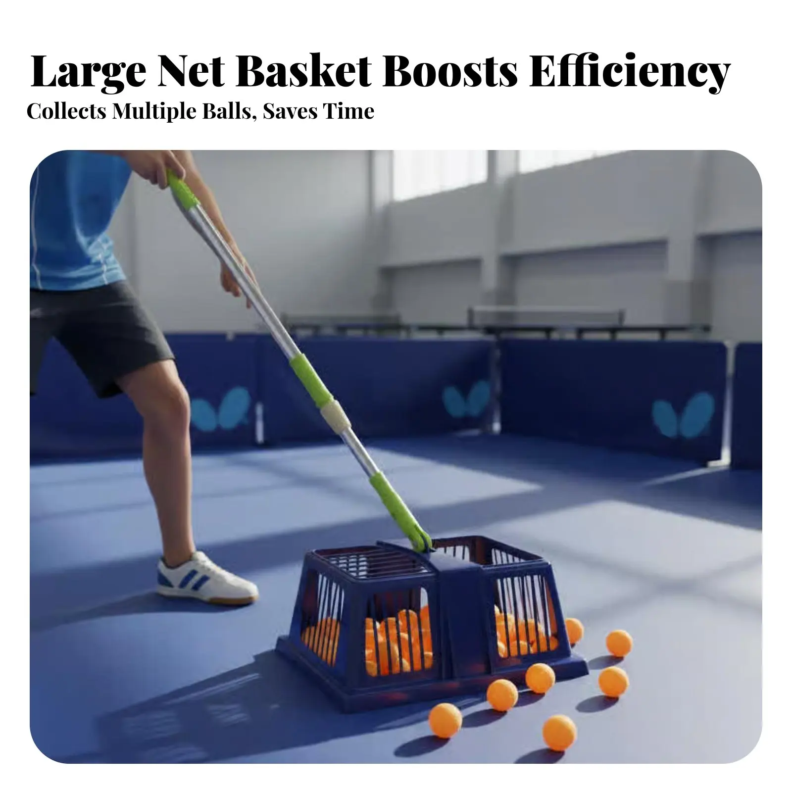 

Racket Sport Pong Sphere Picker No Bending Over Telescopic Sphere Pickup Tool Efficient Collection Long-Lasting Construction