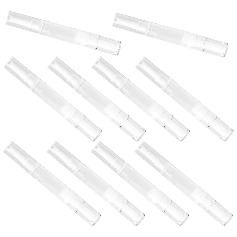 10 Uds. De tubos rellenables dispensadores de base líquida de 5ml, brillo de labios, fluido de crecimiento, aceite de uñas, esencia de Pp