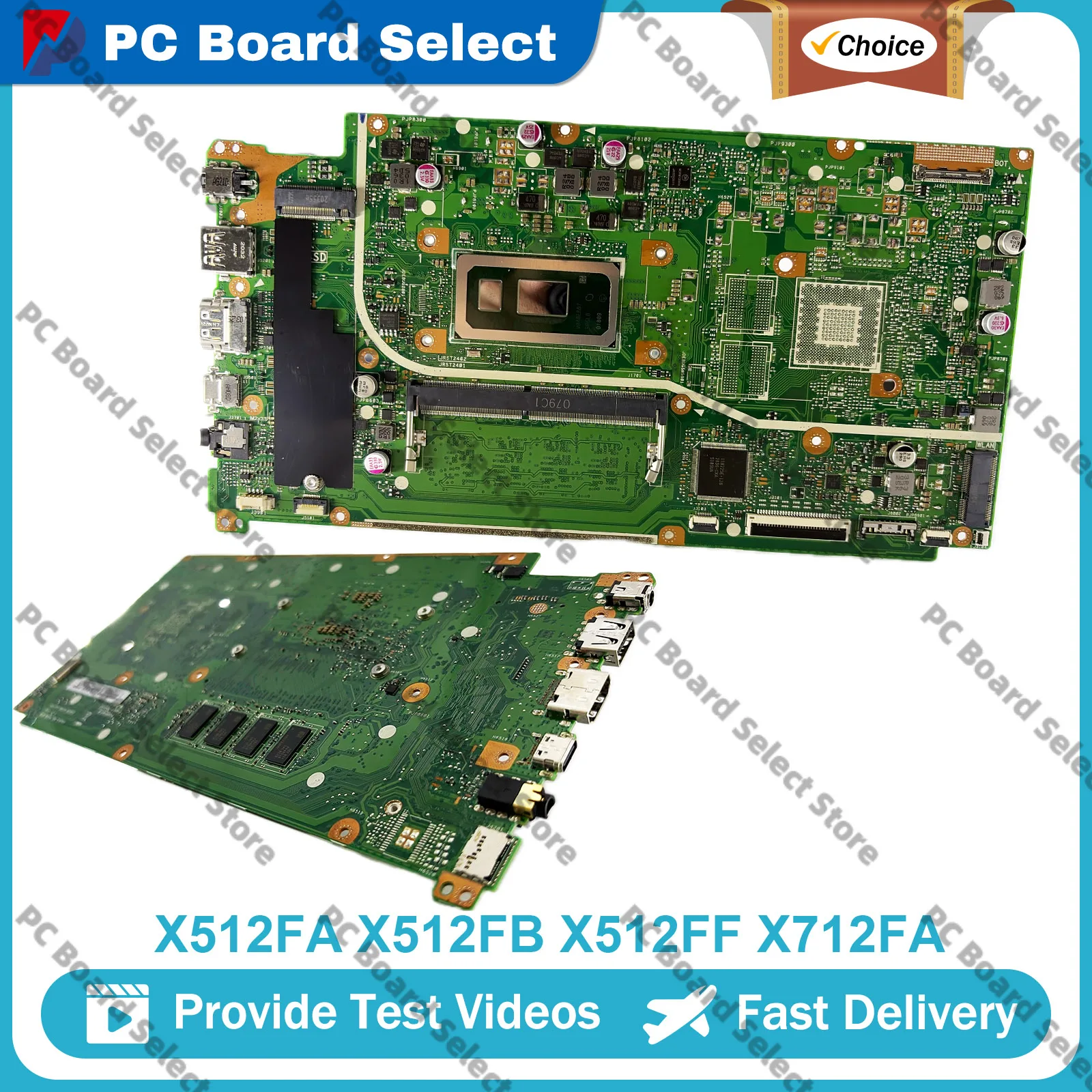 X712FA Laptop Motherboard For ASUS X512FA K712F X712FL X712F A712F X512FB F712F X712FF X712FJ S712F Mainboard With I3 I5 I7 CPU