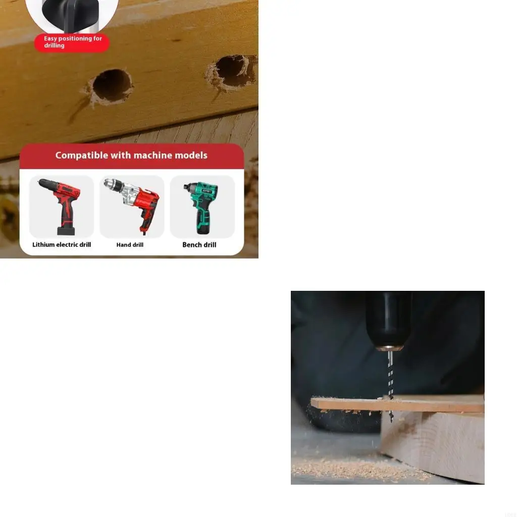 

6PCs Long Shank Woodworking Drill Bit Set Enhancing Durability for Solid Door and Engineered Boards