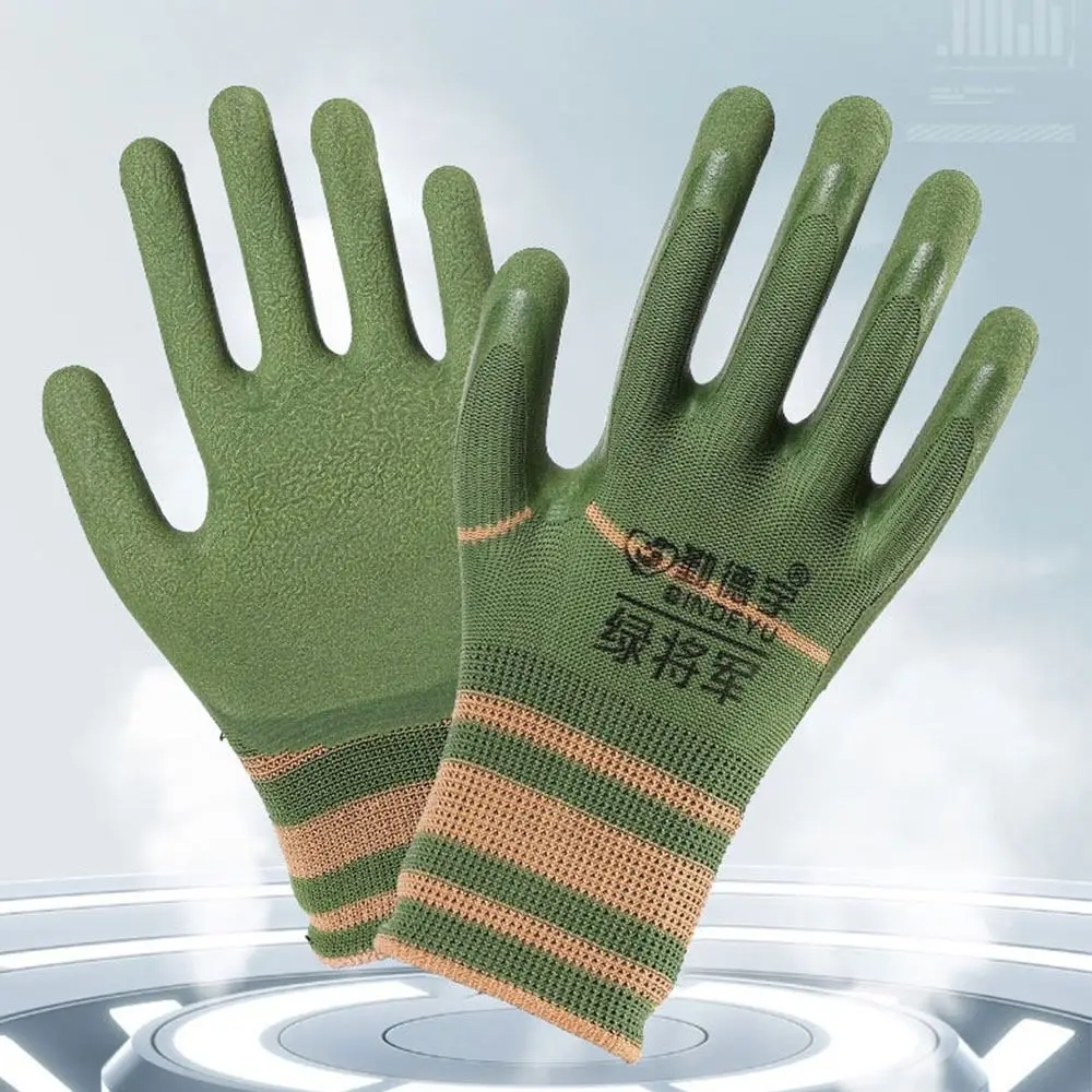 

12Pair Wear-resistant Tire Rubber Glove Workshop Protection Non-slip Work Glove Breathable Safety Labor Protection Gloves Garden