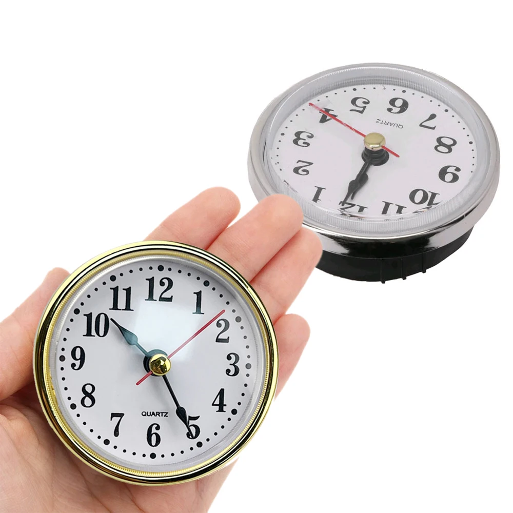 

Classic Clock Craft Quartz Movement 2-1/2" (65mm) Round Clocks Head Insert Little Clock Arabic Numbers Wall Clock Home Decor