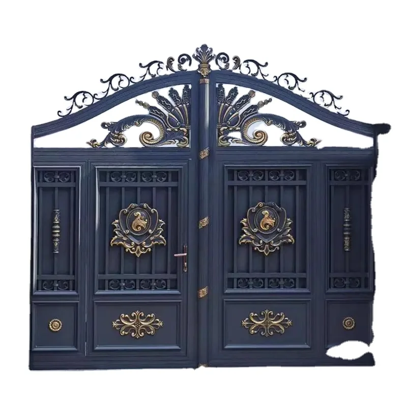 

High Quality Retractable Aluminium Alloy Security Gate for Hotels Courtyards Gardens and Villas-Outdoor UseCustomizable