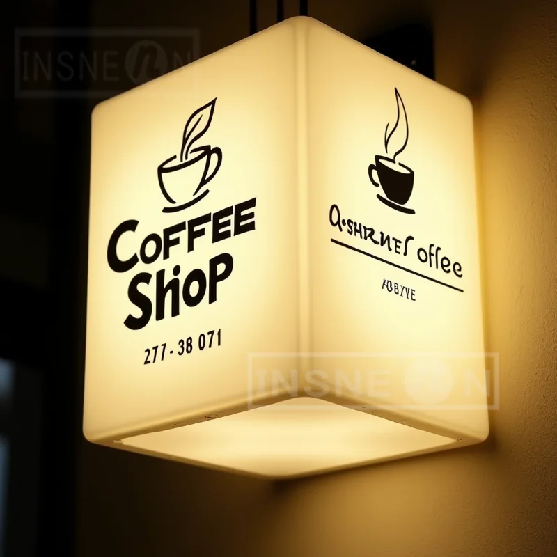 Custom LED Light Box for Outdoor Business Sign Waterproof Acrylic Double Sided Storefront Signage Wall Mounted Display