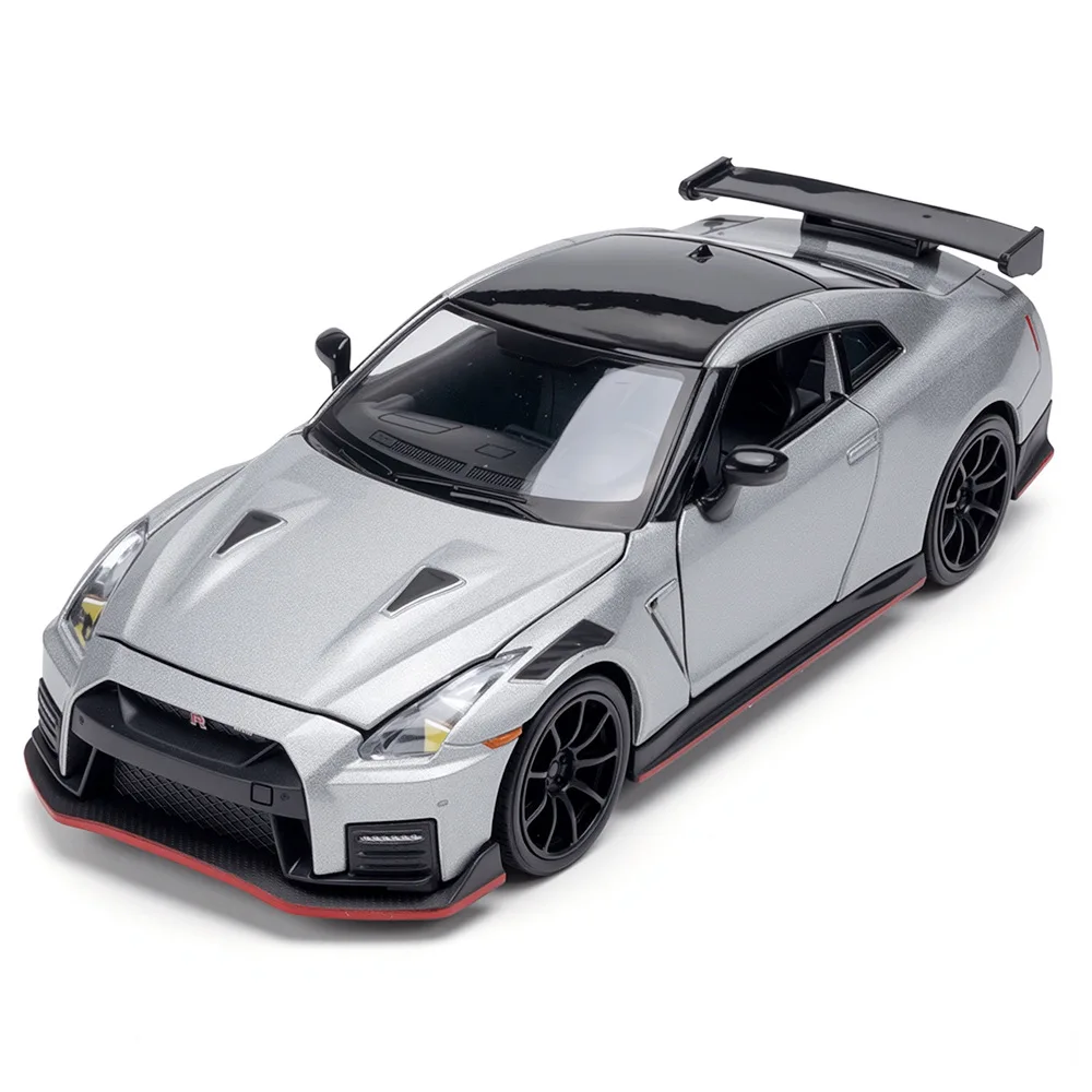 1:32 GT-R NISMO Modellauto Spielzeug Legierung Druckguss Metall Supersportwagen Mit Sound und Licht Fahrzeug-Spielzeug für Geschenke und Sammlung