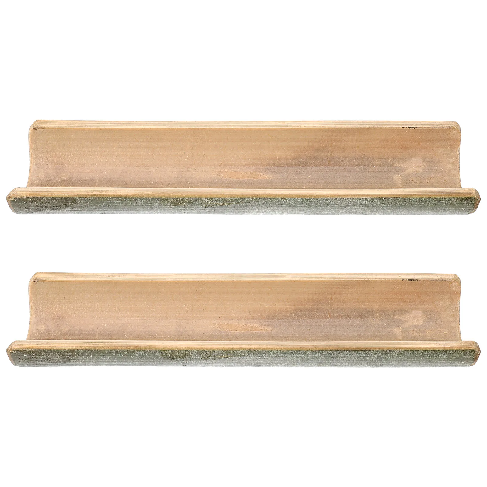 

2 Pcs Fountain Bamboo Canal Garden Small Waterfall Indoor Fountains Decorative Tank