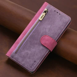 Zipper Wallet Leather Case For Samsung Galaxy S23 S25 Ultra S24 FE S21 A16 A26 A36 A56 A55 A15 A35 Card Solt Book Bag RFID Cover